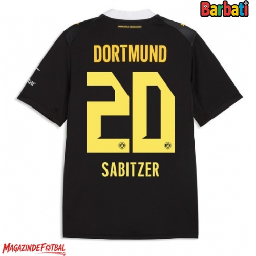 Borussia Dortmund Marcel Sabitzer #20 Tricou Fotbal Replică 2026-27 Barbati Deplasare Borussia Dortmund Marcel Sabitzer #20 Tricou Fotbal Replică 2026-27 Barbati Deplasare